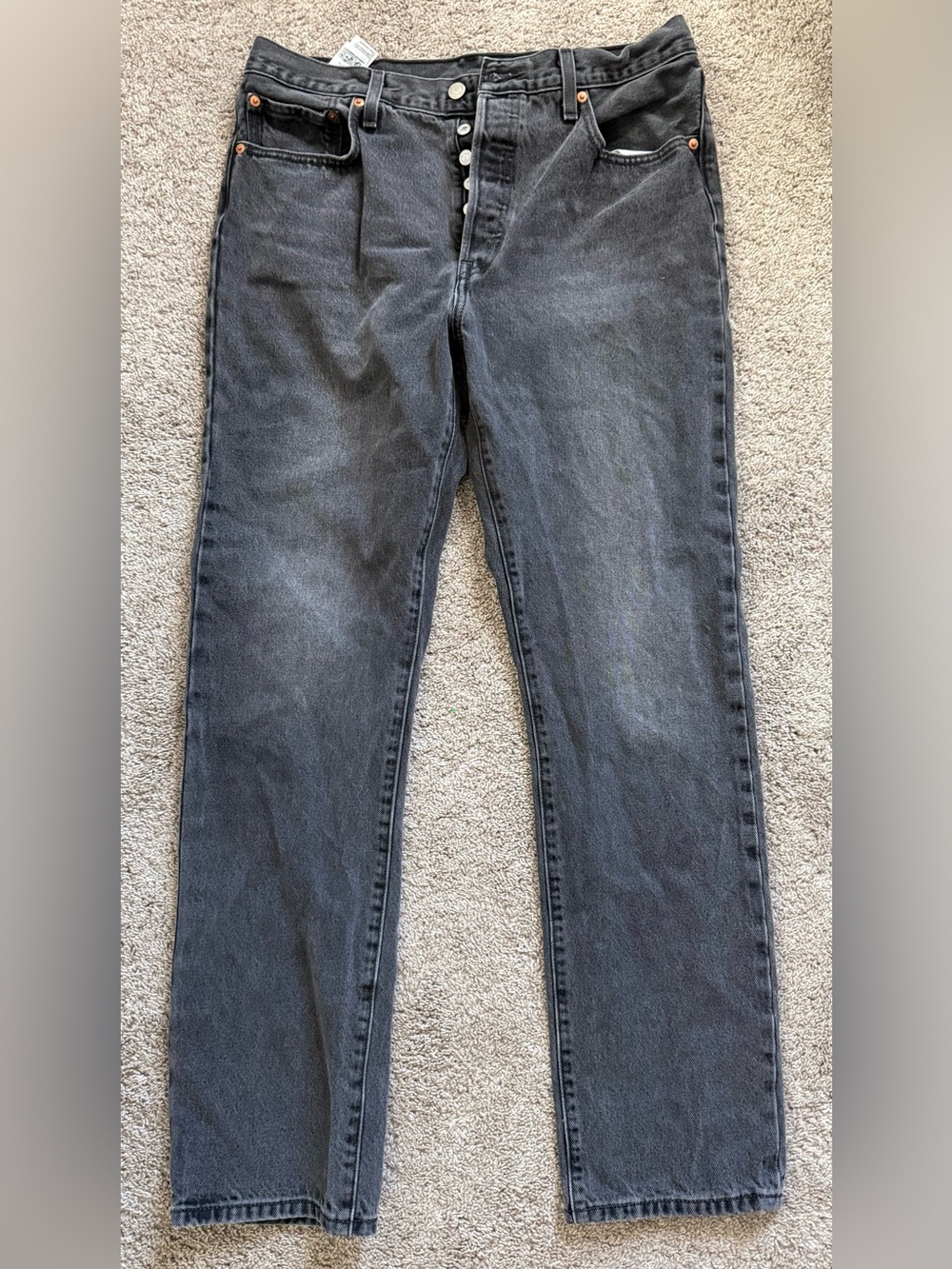 Levi’s Classic 501 Black Straight-Leg Jeans Sz 32x32 unisex